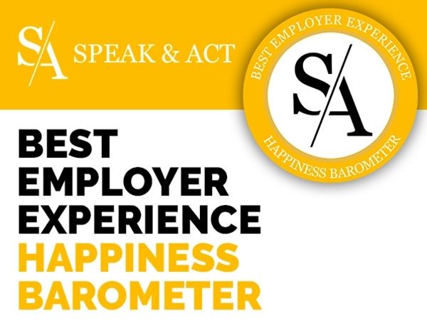 Logo classement Best Employer Experience – Happiness Barometer 2025